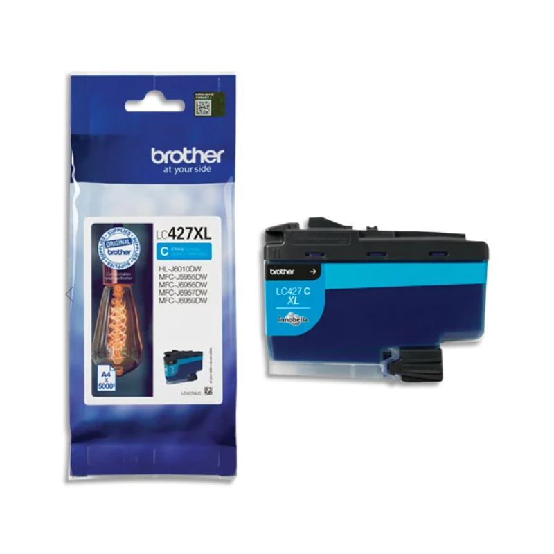 BROTHER Cartouche jet d'encre XL cyan LC427XLC BROTHER Cartouche jet d'encre XL cyan LC427XLC