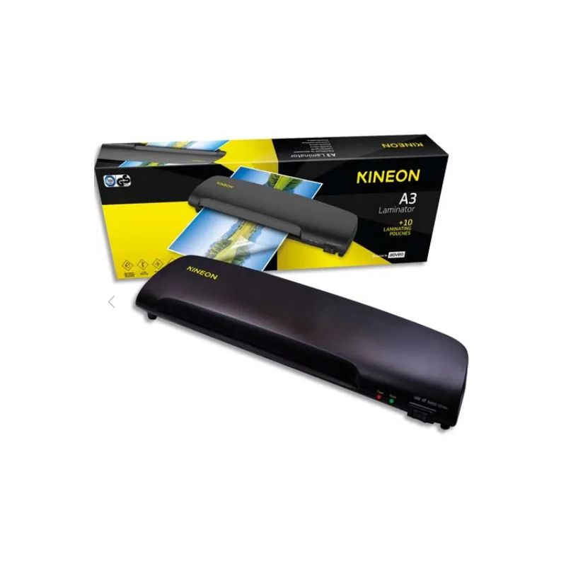 KINEON Plastifieuse A3 - 80 à 125 microns + 10 pochettes incluses L304-A KINEON Plastifieuse A3 - 80 à 125 microns + 10 pochettes incluses L304-A
