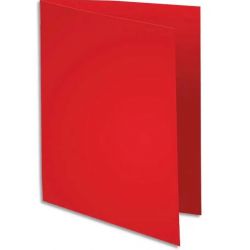 EXACOMPTA Paquet de 100 chemises SUPER 180 en carte 160 grammes coloris Rouge