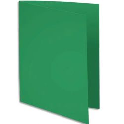 EXACOMPTA Paquet de 100 sous-chemises ROCK'S en carte 80 grammes coloris Vert sapin