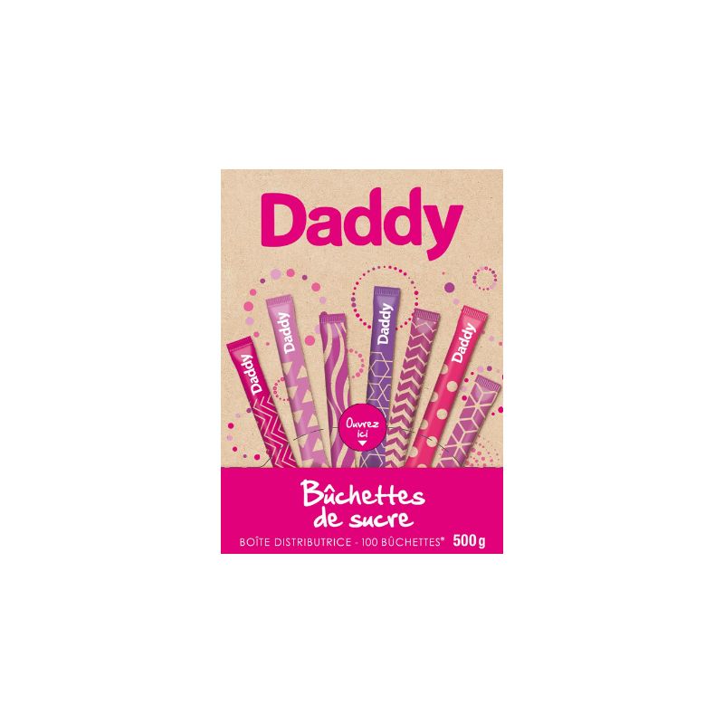 DADDY 100 Bûchettes de sucre en poudre DADDY 100 Bûchettes de sucre en poudre