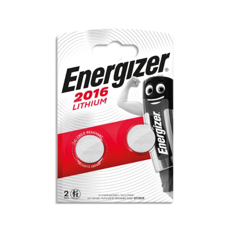 ENERGIZER Pile Lithium CR2016, pack de 2 piles ENERGIZER Pile Lithium CR2016, pack de 2 piles