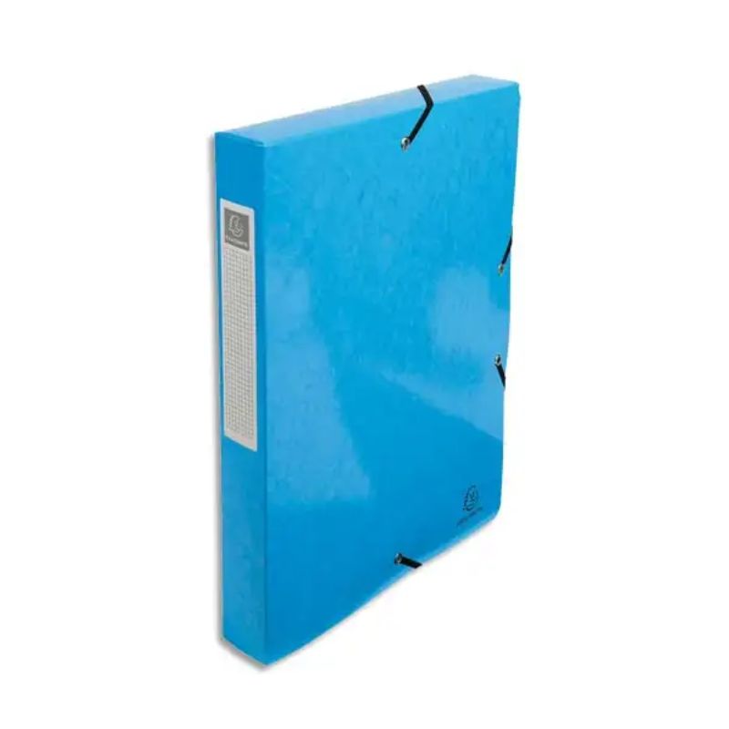 EXACOMPTA Boîte de classement IDERAMA en carte pelliculée 7/10e, 600g. Dos 4 cm. Coloris bleu EXACOMPTA Boîte de classement IDERAMA en carte pelliculée 7/10e, 600g. Dos 4 cm. Coloris bleu