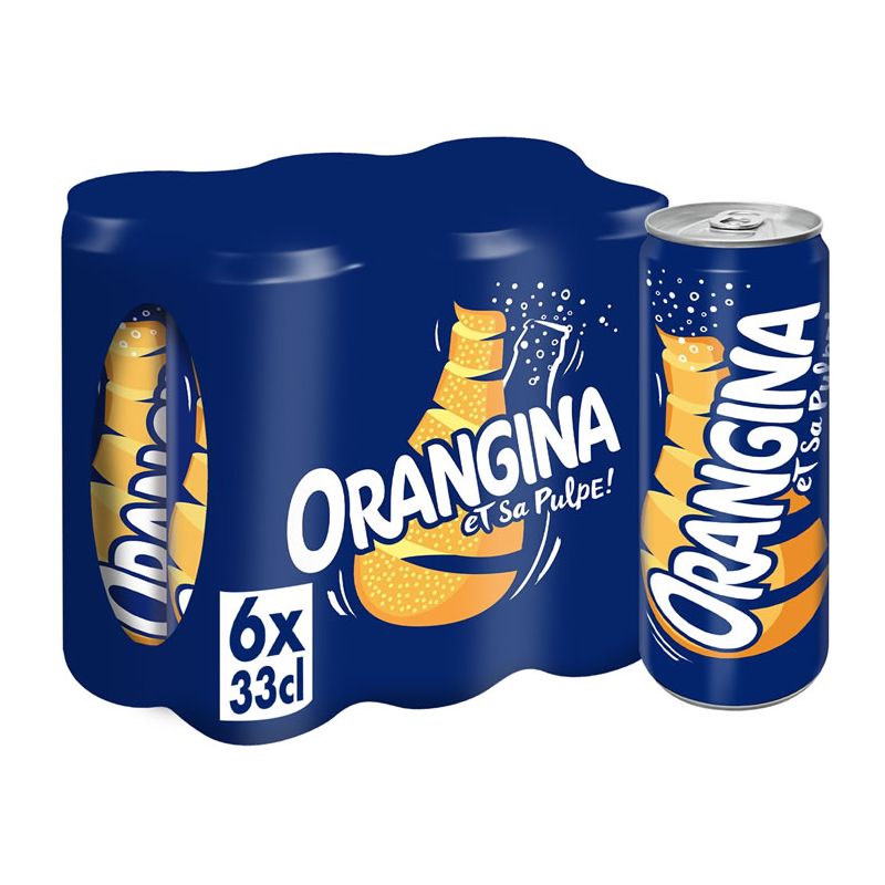 ORANGINA pack de 6 Boisson gazeuse à la pulpe d'orange ORANGINA pack de 6 Boisson gazeuse à la pulpe d'orange