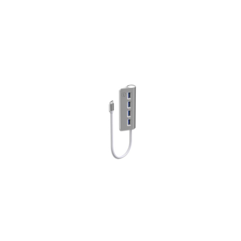 MOBILITY LAB Hub cylindre 4 ports USB-c Gris sidéral ML311821 MOBILITY LAB Hub cylindre 4 ports USB-c Gris sidéral ML311821