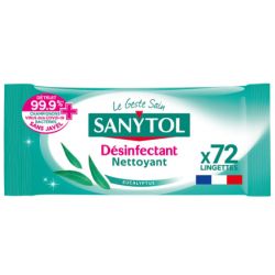SANYTOL Lingettes désinfectantes multi-usages