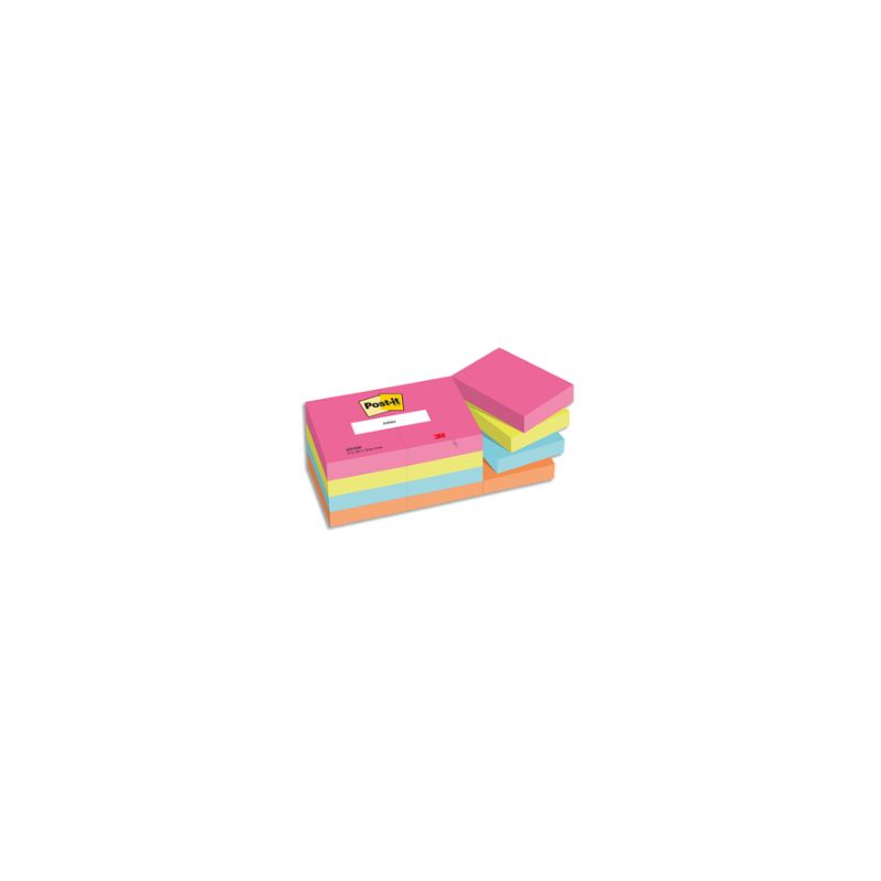 POST-IT® Notes Post-it Poptimistic 38 x 51 mm. 12 blocs de 100 feuilles. Ass : rose, vert, bleu, orange. POST-IT® Notes Post-it Poptimistic 38 x 51 mm. 12 blocs de 100 feuilles. Ass : rose, vert, bleu, orange.