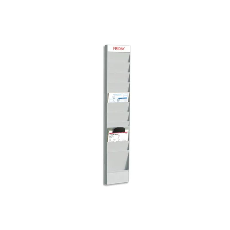 PAPERFLOW Planning Office Gris élément Complément 10 cases pour formats A4, L24,1 x H126,3 x P4,6 cm PAPERFLOW Planning Office Gris élément Complément 10 cases pour formats A4, L24,1 x H126,3 x P4,6 cm