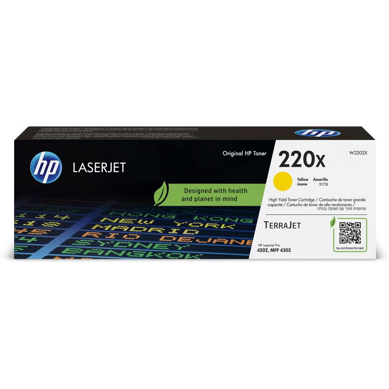 HP Cartouche Laser HP 220X Jaune Authentique HP Cartouche Laser HP 220X Jaune Authentique